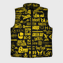 Мужской жилет Логотипы рок групп GOLD