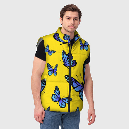 Мужской жилет БАБОЧКИ / 3D-Светло-серый – фото 3