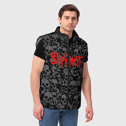 Мужской жилет SLIPKNOT / 3D-Светло-серый – фото 3