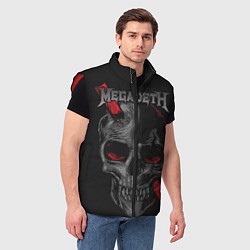 Мужской жилет Megadeth, цвет: 3D-красный — фото 2