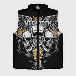 Мужской жилет Megadeth, цвет: 3D-черный
