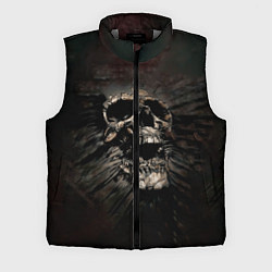 Мужской жилет ЧЕРЕП, цвет: 3D-светло-серый