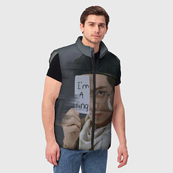 Мужской жилет BTS, цвет: 3D-светло-серый — фото 2