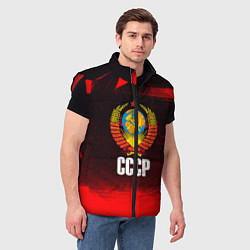 Мужской жилет СССР, цвет: 3D-красный — фото 2