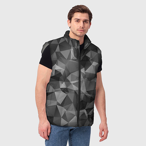 Мужской жилет СОВРЕМЕННЫЙ КАМУФЛЯЖ / 3D-Светло-серый – фото 3