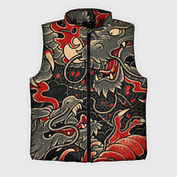 Мужской жилет Dsquared tatoo DRAGON, цвет: 3D-черный