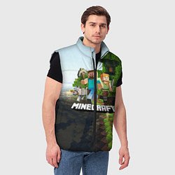 Мужской жилет Minecraft, цвет: 3D-черный — фото 2