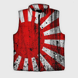 Мужской жилет ЯПОНСКИЙ ФЛАГ, цвет: 3D-черный