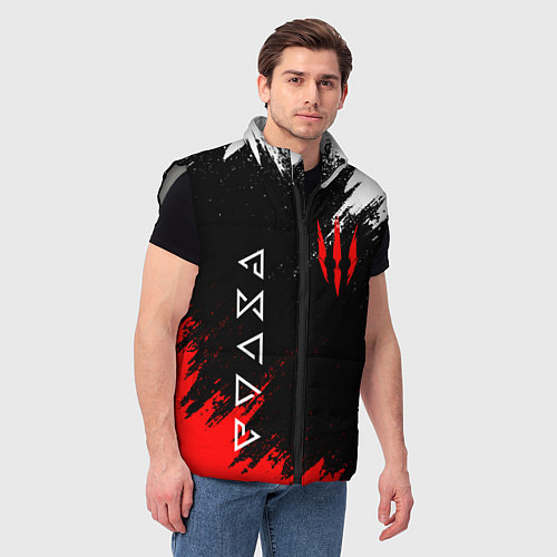 Мужской жилет The Witcher / 3D-Светло-серый – фото 3