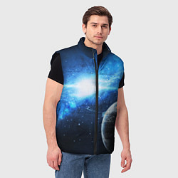 Мужской жилет Космос, цвет: 3D-черный — фото 2
