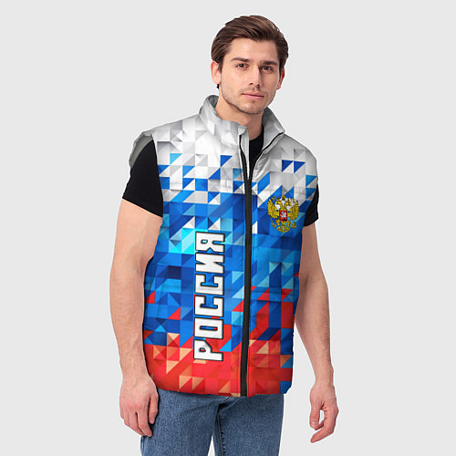 Мужской жилет RUSSIA SPORT / 3D-Светло-серый – фото 3