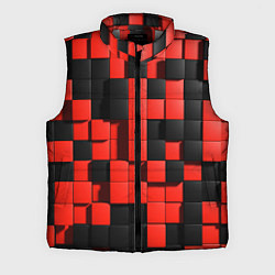 Мужской жилет КУБИКИ 3D, цвет: 3D-светло-серый