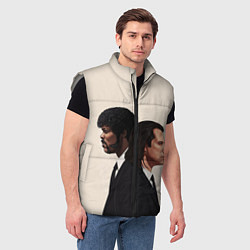 Мужской жилет Криминальное чтиво, цвет: 3D-светло-серый — фото 2