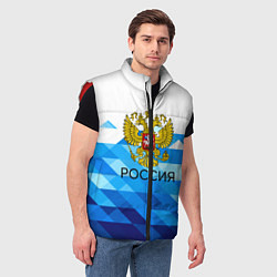 Мужской жилет РОССИЯ, цвет: 3D-красный — фото 2
