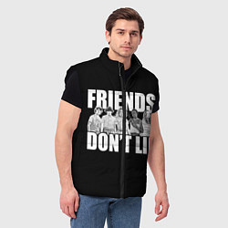 Мужской жилет Friends Dont Lie, цвет: 3D-черный — фото 2