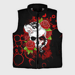 Мужской жилет Череп и змея, цвет: 3D-светло-серый