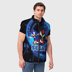 Мужской жилет Sonic SEGA, цвет: 3D-черный — фото 2