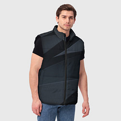 Мужской жилет Metalic gray, цвет: 3D-черный — фото 2