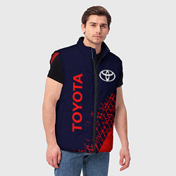 Мужской жилет TOYOTA ТОЙОТА, цвет: 3D-красный — фото 2