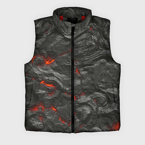 Мужской жилет Застывшая лава / 3D-Красный – фото 1