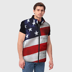 Мужской жилет США USA, цвет: 3D-черный — фото 2
