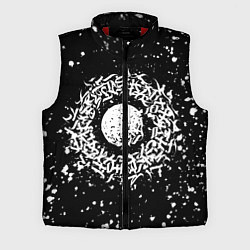 Мужской жилет Каллиграфия на чёрном фоне, цвет: 3D-красный