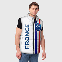 Мужской жилет СБОРНАЯ ФРАНЦИЯ, цвет: 3D-черный — фото 2