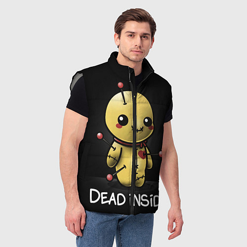 Мужской жилет DEAD INSIDE / 3D-Светло-серый – фото 3