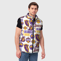 Мужской жилет LAKERS LOGO, цвет: 3D-черный — фото 2