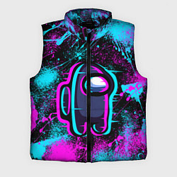 Мужской жилет NEON AMONG US, цвет: 3D-черный
