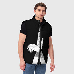 Мужской жилет Связанные руки эстетика, цвет: 3D-черный — фото 2