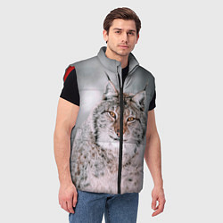 Мужской жилет Рысь, цвет: 3D-красный — фото 2