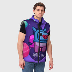 Мужской жилет Among Us x Fortnite, цвет: 3D-светло-серый — фото 2