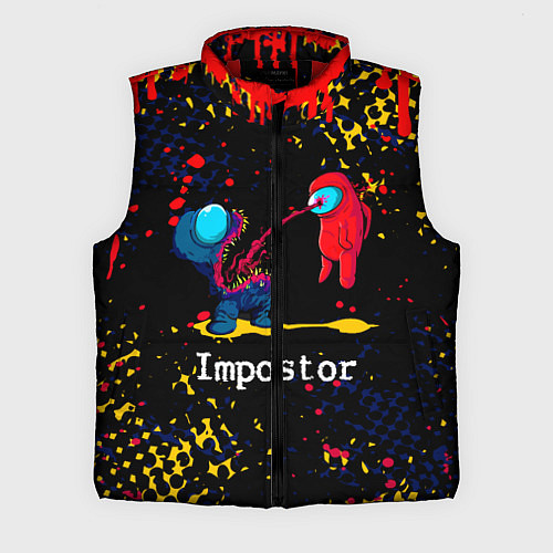 Мужской жилет Among Us - Impostor / 3D-Красный – фото 1