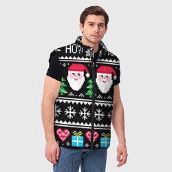 Мужской жилет Ho! Ho! Ho!, цвет: 3D-черный — фото 2
