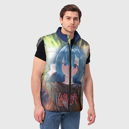Мужской жилет Rem Slayer / 3D-Светло-серый – фото 3
