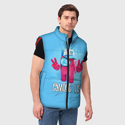 Мужской жилет AMONG US, цвет: 3D-красный — фото 2