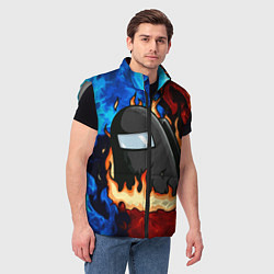 Мужской жилет AMONG US, цвет: 3D-светло-серый — фото 2