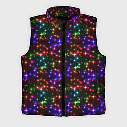 Мужской жилет Разноцветное Сияние, цвет: 3D-черный