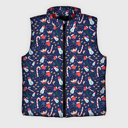 Мужской жилет Новый Год / 3D-Красный – фото 1