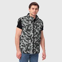Мужской жилет Вязанный камуфляж, цвет: 3D-светло-серый — фото 2
