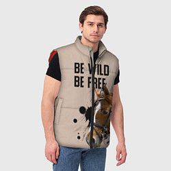 Мужской жилет Be wild be free, цвет: 3D-красный — фото 2
