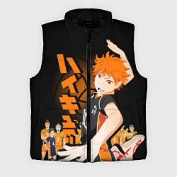 Мужской жилет ВОЛЕЙБОЛ!! HAIKYUU!!, цвет: 3D-черный