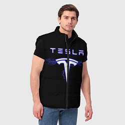 Мужской жилет TESLA, цвет: 3D-черный — фото 2