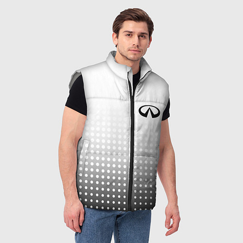 Мужской жилет Infiniti / 3D-Светло-серый – фото 3