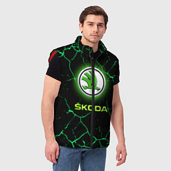 Мужской жилет SKODA, цвет: 3D-красный — фото 2