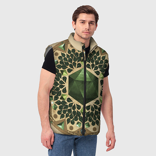 Мужской жилет DnD Dices: Pattern / 3D-Светло-серый – фото 3