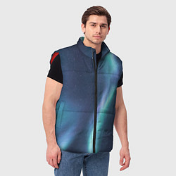 Мужской жилет Северное Сияние, цвет: 3D-красный — фото 2
