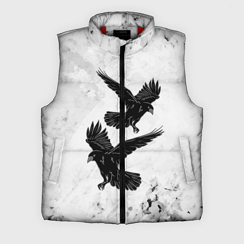 Мужской жилет Gothic crows / 3D-Красный – фото 1