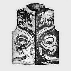 Мужской жилет ДРАКОНЫ DRAGONS, цвет: 3D-черный